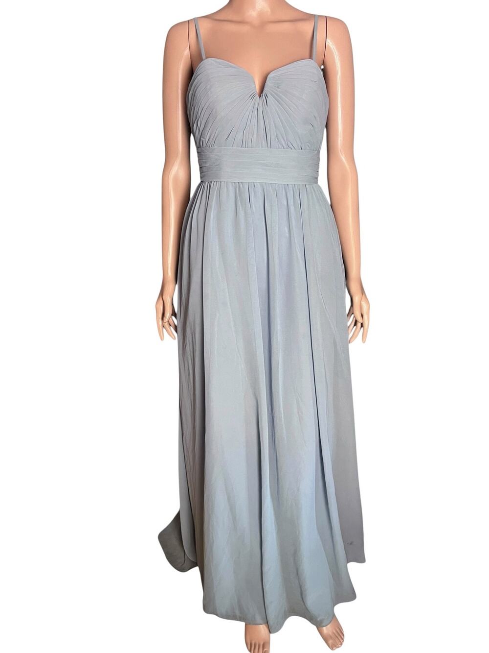 Azazie Sleeveless Chiffon Maxi Dress 4 Formal Ball Prom Homecoming Quiet Luxury